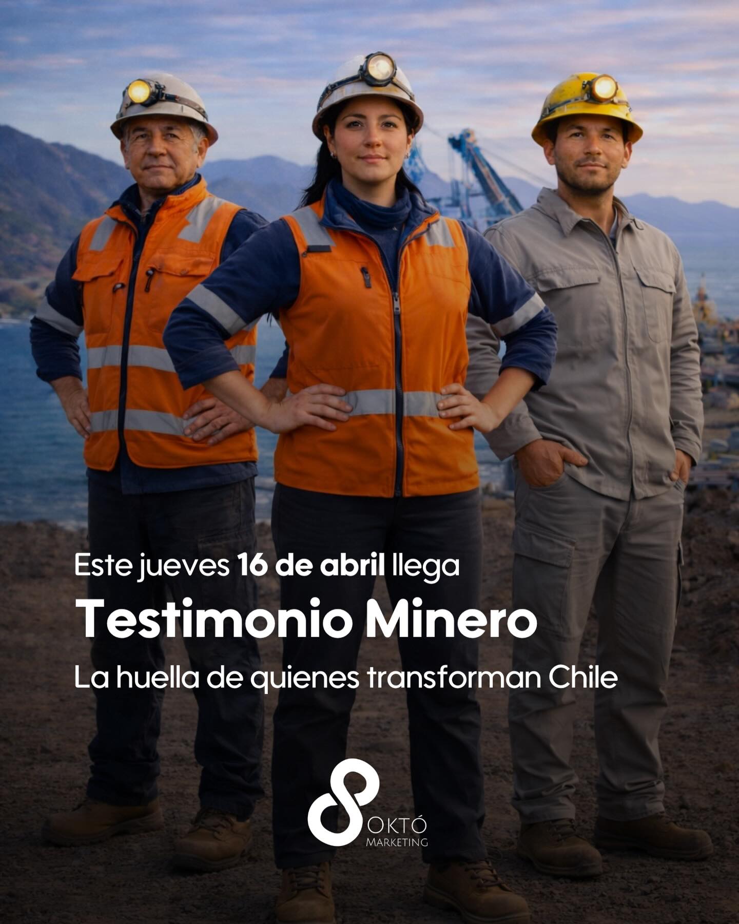 🌀Hay historias que no pueden quedar fuera del relato de una industria.

⚠️Este jueves 16 de abril comienza oficialmente Testimonio Minero: un espacio editorial dedicado a recoger la experiencia, la reflexión y la huella de quienes han dado forma a la minería chilena.

Abrimos esta primera etapa con una voz que inaugura el proyecto y marca el tono de lo que viene.

Porque toda transformación deja huella.
Y algunas merecen ser escuchadas.
Testimonio Minero: La huella de quienes transforman Chile.
🇨🇱

#TestimonioMinero #Minería #IndustriaMinera #OktóMarketing #chilemineria